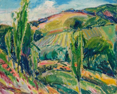 Landscape with Poplar Trees