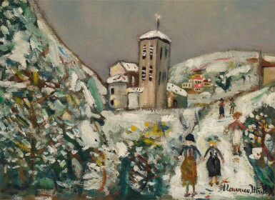 Paysage de montagne sous la neige , Chapelle Romane de San Joan de Caselle, Andorre