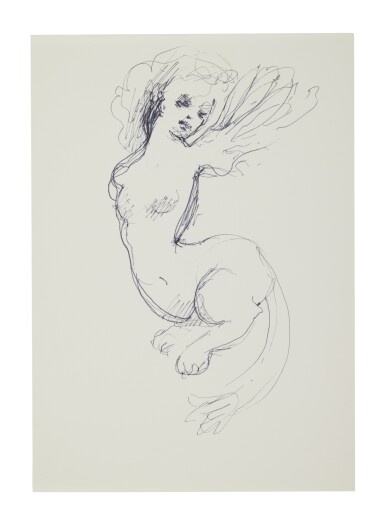 4 Ink Drawings: Sphinx Studies