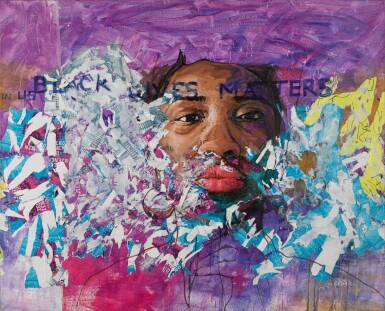 Amoako Boafo, Untitled (Black Lives Matter)