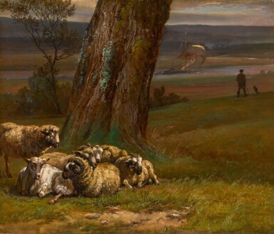 Landscape by the River Elbe (Sauer ved Elven)