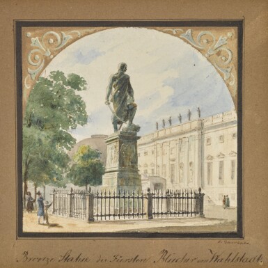 Bronzestatue des Fürsten Blücher von Wallstadt (Statue of Prince Blücher)