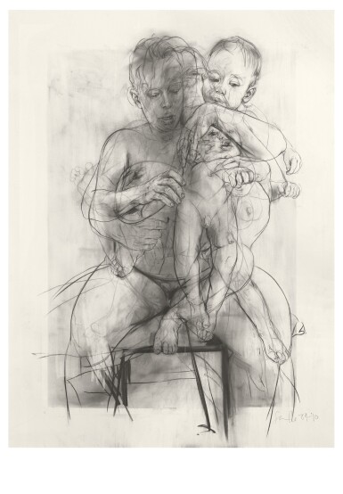 Jenny Saville, Reproduction Drawing III (After the Leonardo Cartoon) 