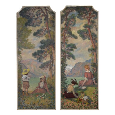 Dans le jardin (A Pair)