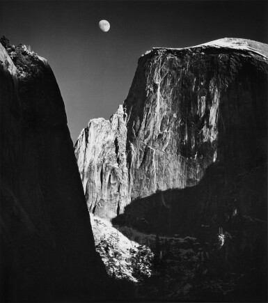 Ansel Adams, Moon and Half Dome, Yosemite National Park, California