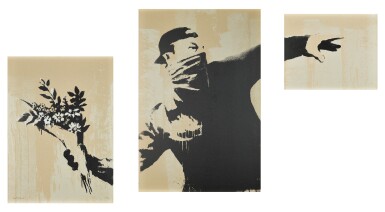 Banksy & Eine, Thrower (Grey)