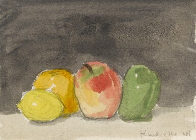 Green Pear and Red Apple