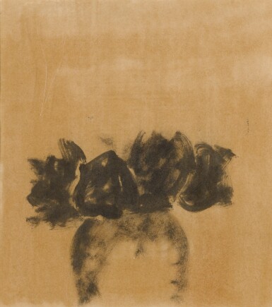 Black Flowers in a Vase