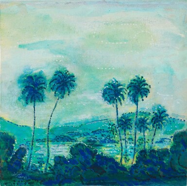 Klapperbomen in Landschap (Coconut Trees in a Landscape) | 風景中椰子樹
