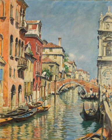 Reflections in the canal, Venice
