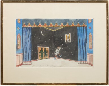  Petrushka's Room, Set Design for Petrushka | La chambre de Petrouchka, Projet de décor pour Pétrouchka