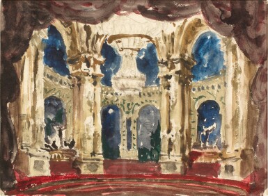 Set Design for La Valse | Projet de décor pour La valse