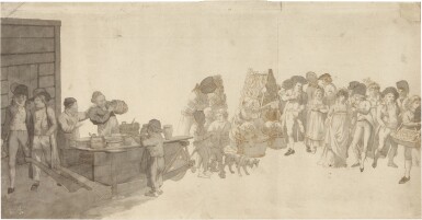 A busy market scene