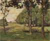 Untitled (Landscape with House on Horizon)