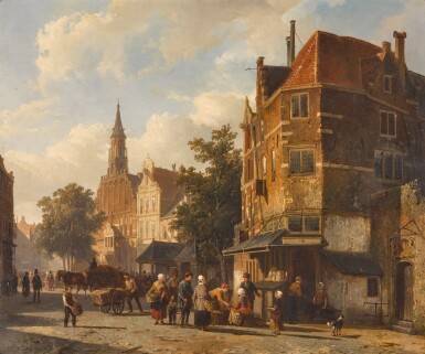 Shopkeepers in a Dutch city