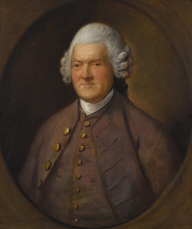 Portrait of Sir John Pringle, 1st Baronet (1707–1782), half-length, in a painted oval