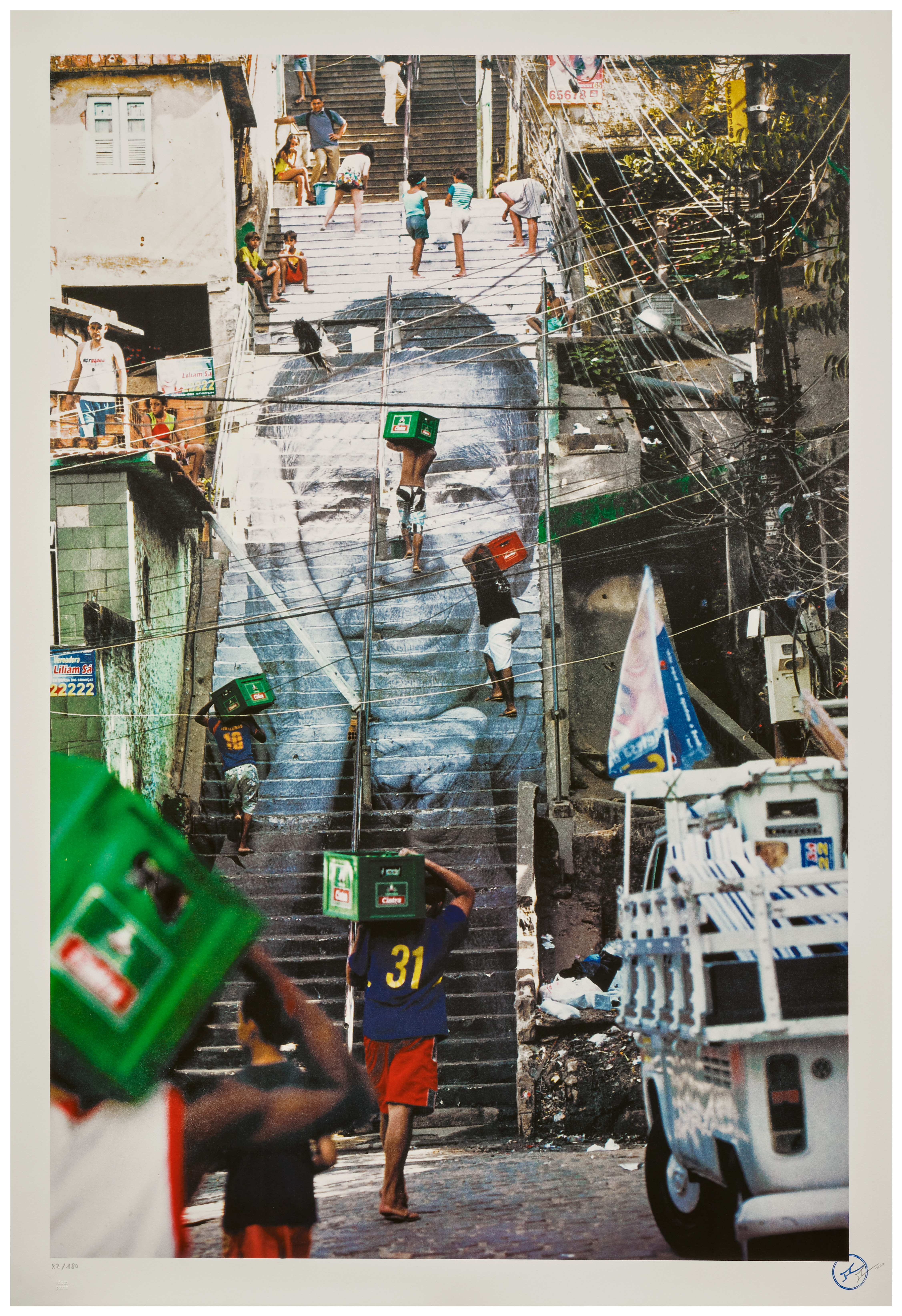 28 Millimètres, Women Are Heroes - Action dans la Favela Morro da Providencia, Escalier, Rio de Janeiro - 2010