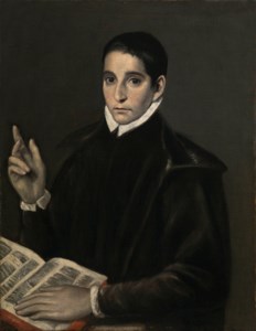 Portrait of a young man, traditionally identified as Saint Aloysius (Luigi) Gonzaga (1568-1591), half-length, with a book