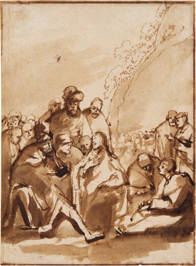 Christ preaching in the wilderness