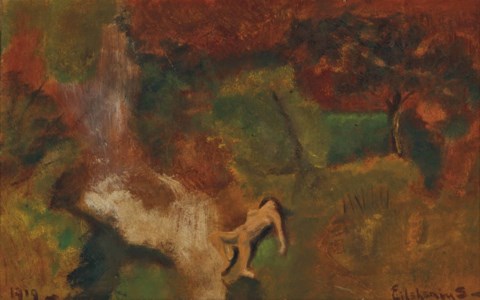 Sleeping Bather in a Gauguin Landscape