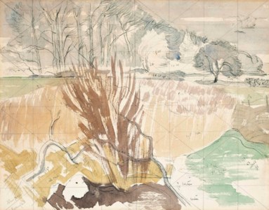 A landscape with trees near Kessingland