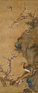 Birds, Plum and Peach Blossoms