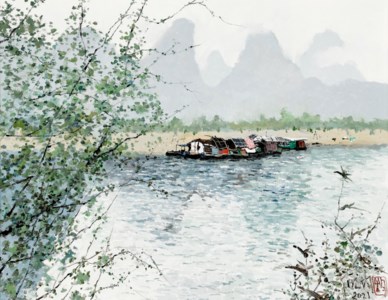 A family of boat dwellers