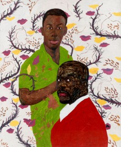 Amoako Boafo, The Artist with His Painting