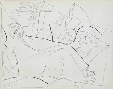 Cretan Shepherd in a Cloak, Study for Homage to Alones