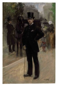Portrait of a Gentleman on a Parisian Boulevard