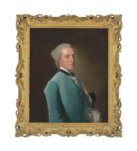 Portrait of Ralph Sneyd (1723-1793), half-length, in a blue velvet coat