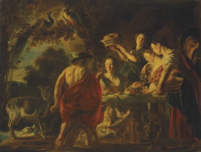Hermes entertained by Calypso