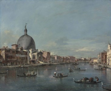 Francesco Guardi, The Grand Canal, Venice, with San Simeone Piccolo