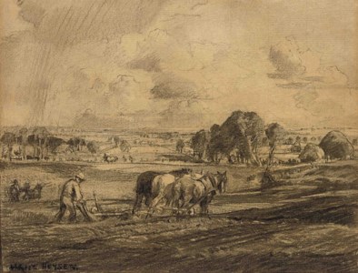 Ploughing the field