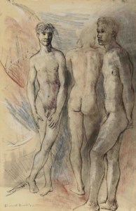 Studies of a male nude
