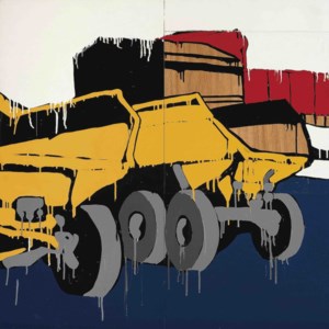 Two Yellow Trucks