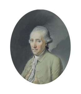 Portrait of Edward Stanley, 11th Earl of Derby, small half-length, in a pale green coat and white stock