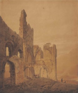 View of St Cuthbert's, Holy Island, Northumberland