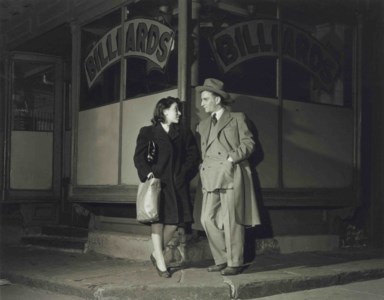 Couple, Billiard Parlor, Pitt St., NY., 1938