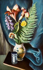 Still Life with Lilies and Ferns