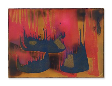 Yves Klein, Peinture de feu couleur sans titre, (FC 27)