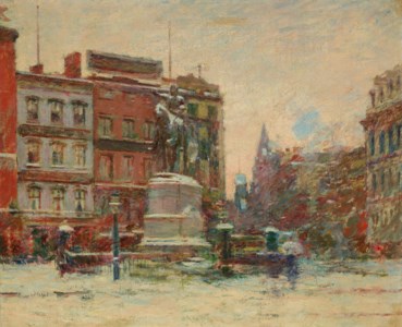 Union Square, Winter (Washington Monument)