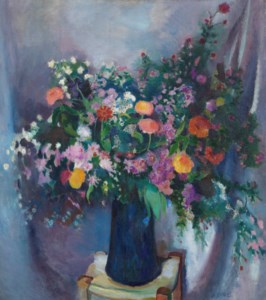 Zinnias and Asters