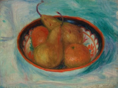 Pears and Oranges in a Bowl