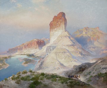 The Castle Rock, Green River, Wyoming (Indian Summer. Green River. Wyoming)