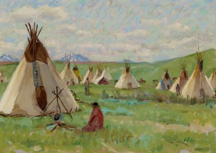 Blackfeet Teepees, Glacier Park