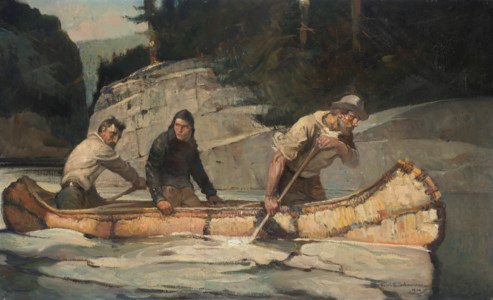 Frank Earle Schoonover, As the Canoe Swept By