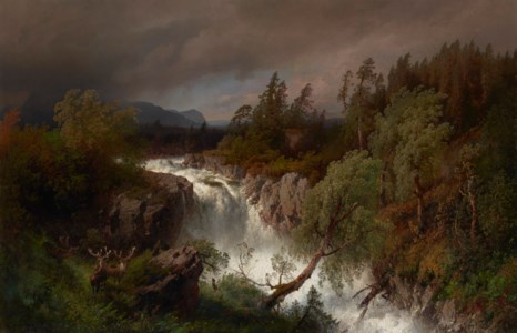 Waterfall in Telemarken Norway