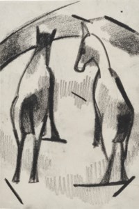 Ohne Titel (Zwei Pferden)