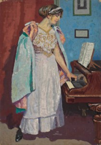 Arabesque at the piano; Zina Ogilvie, the artist's wife